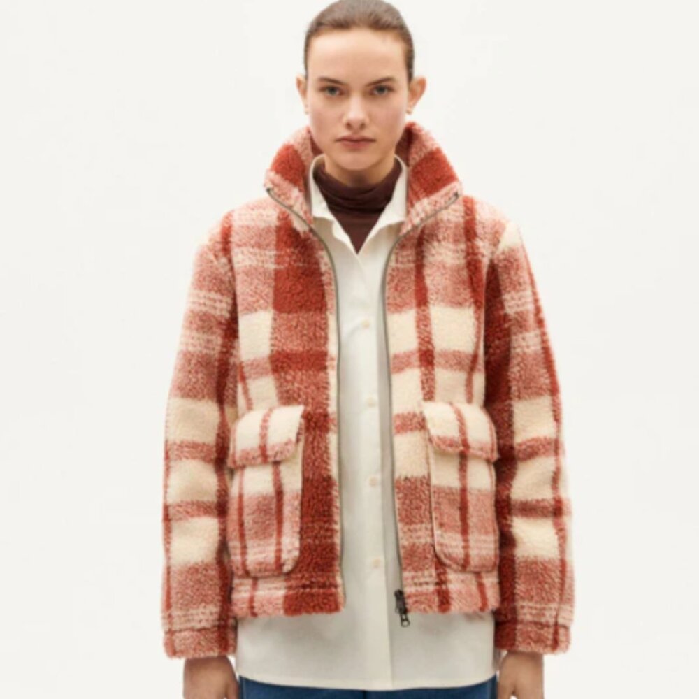 Sophie Jacket in Red | Thinking Mu - XS